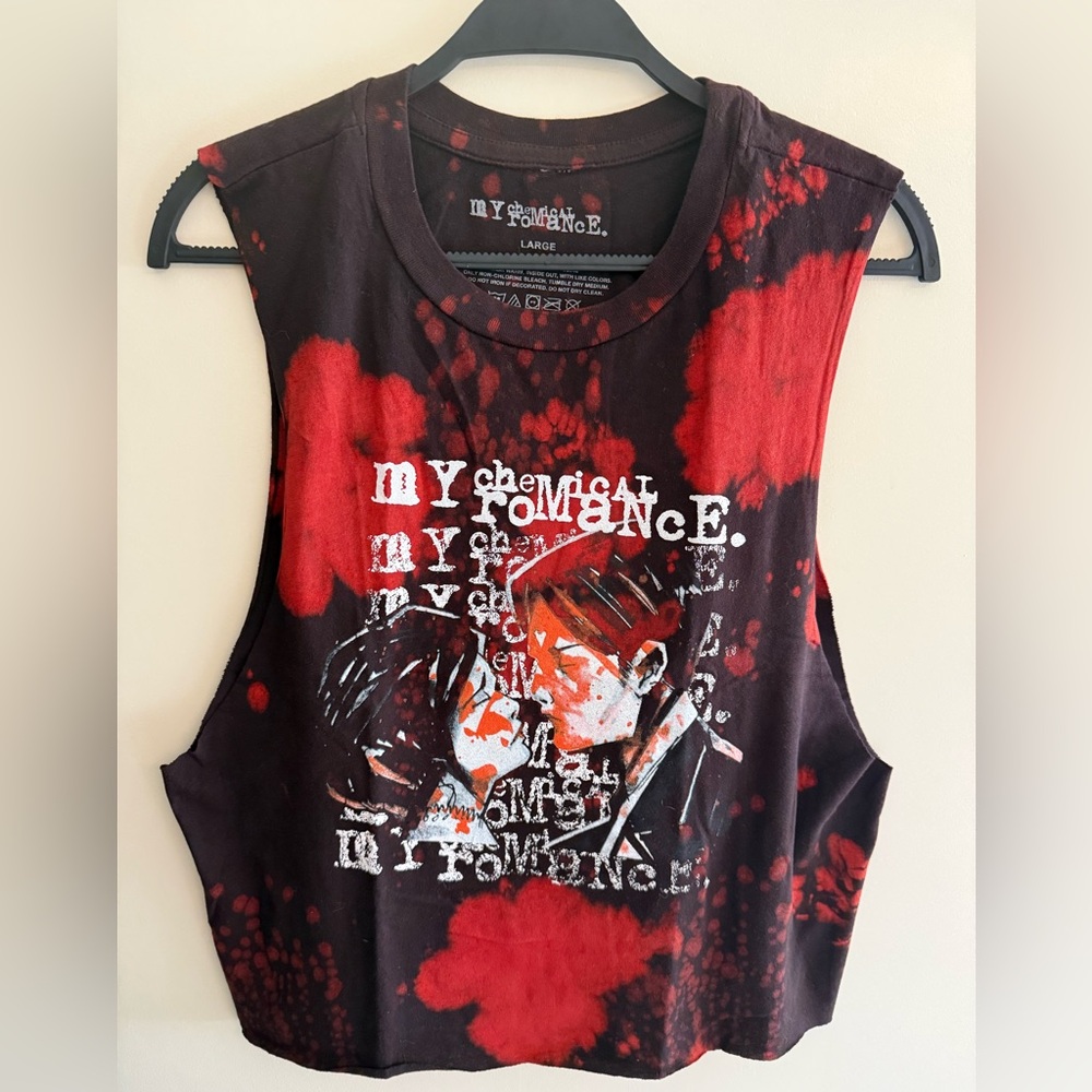 My Chemical Romance Sleeveless Tie-Dye Shirt Woman